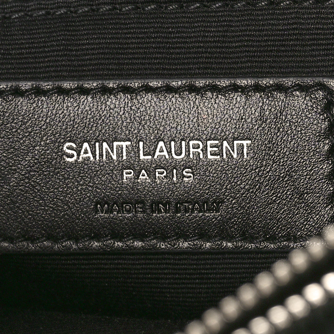Calfskin Y Quilted Monogram Large Loulou Chain Satchel Black