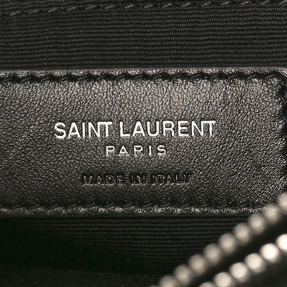 Saint Laurent Calfskin Y Quilted Monogram Large Loulou Chain Satchel Black 8 of 12