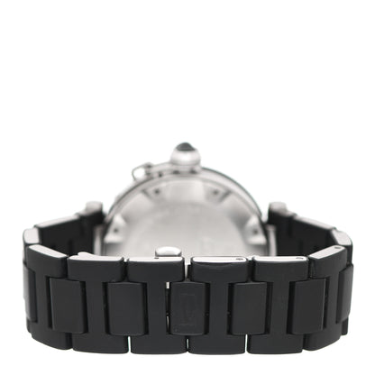 Cartier Stainless Steel Rubber 40mm Pasha C Seatimer Automatic Watch Black 3 of 4
