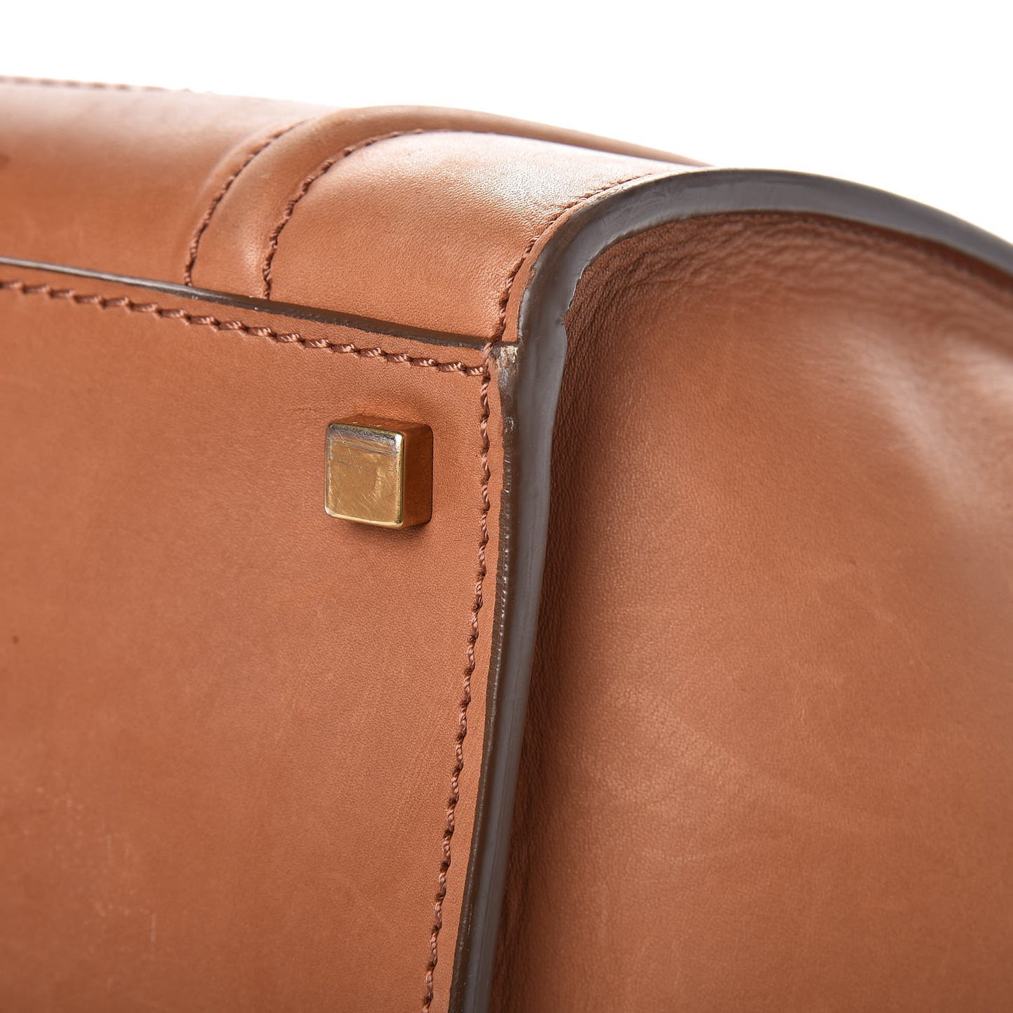 Natural Calfskin Medium Phantom Luggage Tan