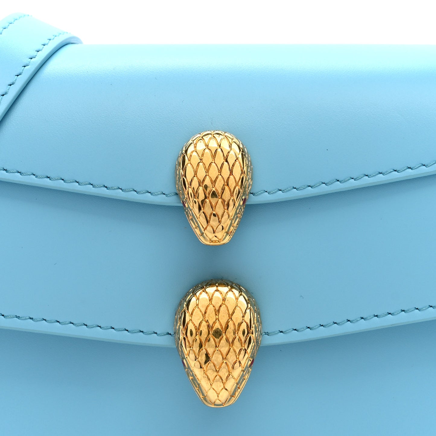 x ALEXANDER WANG Calfskin Serpenti Top Handle Belt Bag Baby Blue