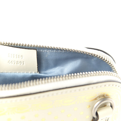 Gucci X SEGA Calfskin GUCCY Stars Mini Dome Shoulder Bag Mystic White Gold 10 of 11