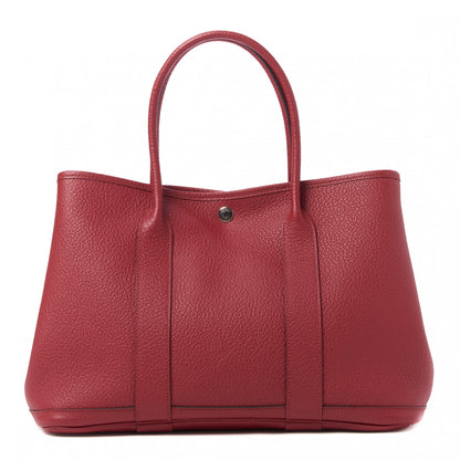 Hermes Vache Country Garden Party 36 MM Rouge Grenat 1 of 9