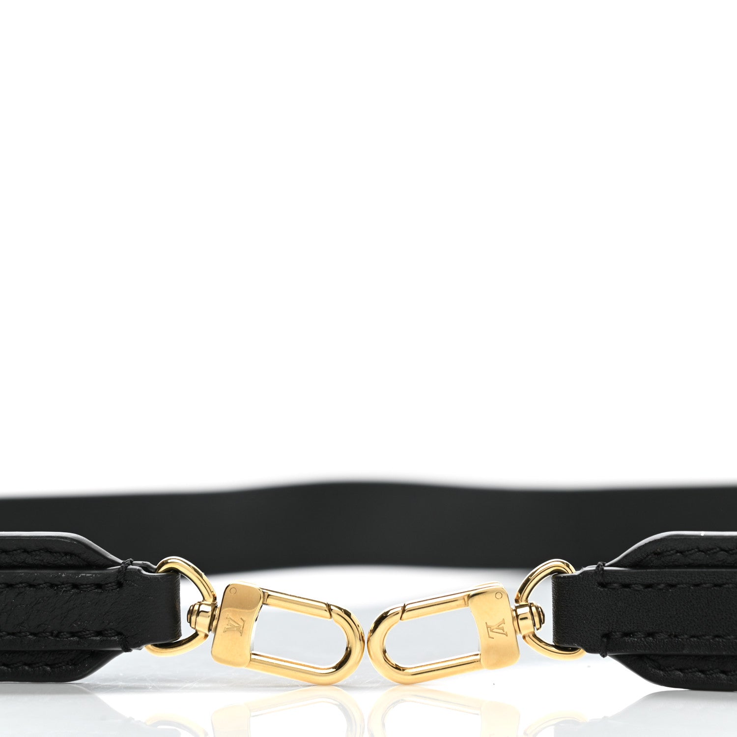 Louis Vuitton Calfskin Odeon Adjustable Shoulder Strap Black 4 of 4
