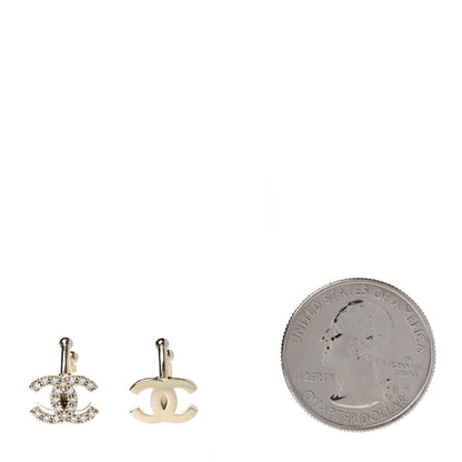 Chanel Metal Strass Lip Ring Set Gold 2 of 4