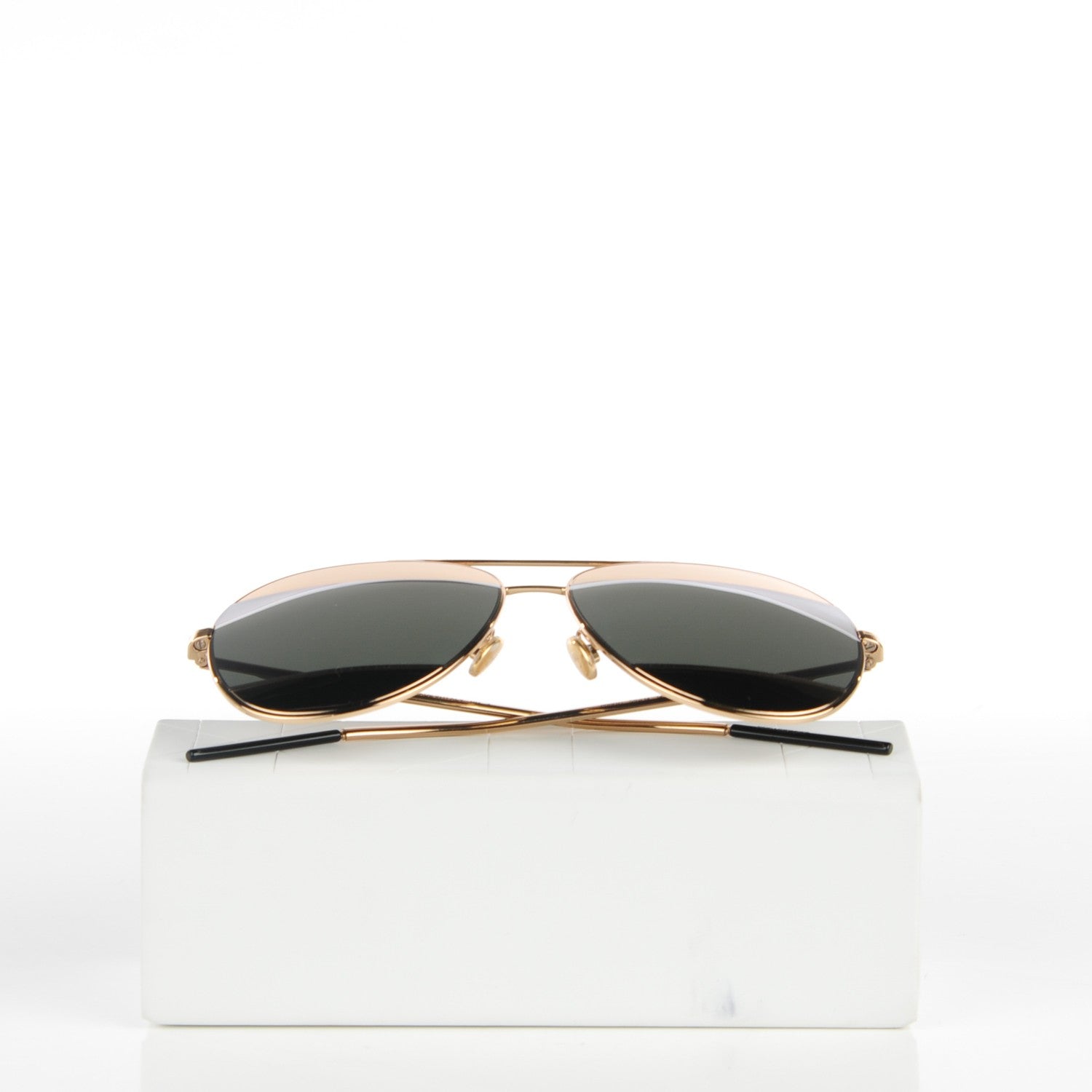 Christian Dior Split 1 Aviator Sunglasses Gold Silver 6 of 6