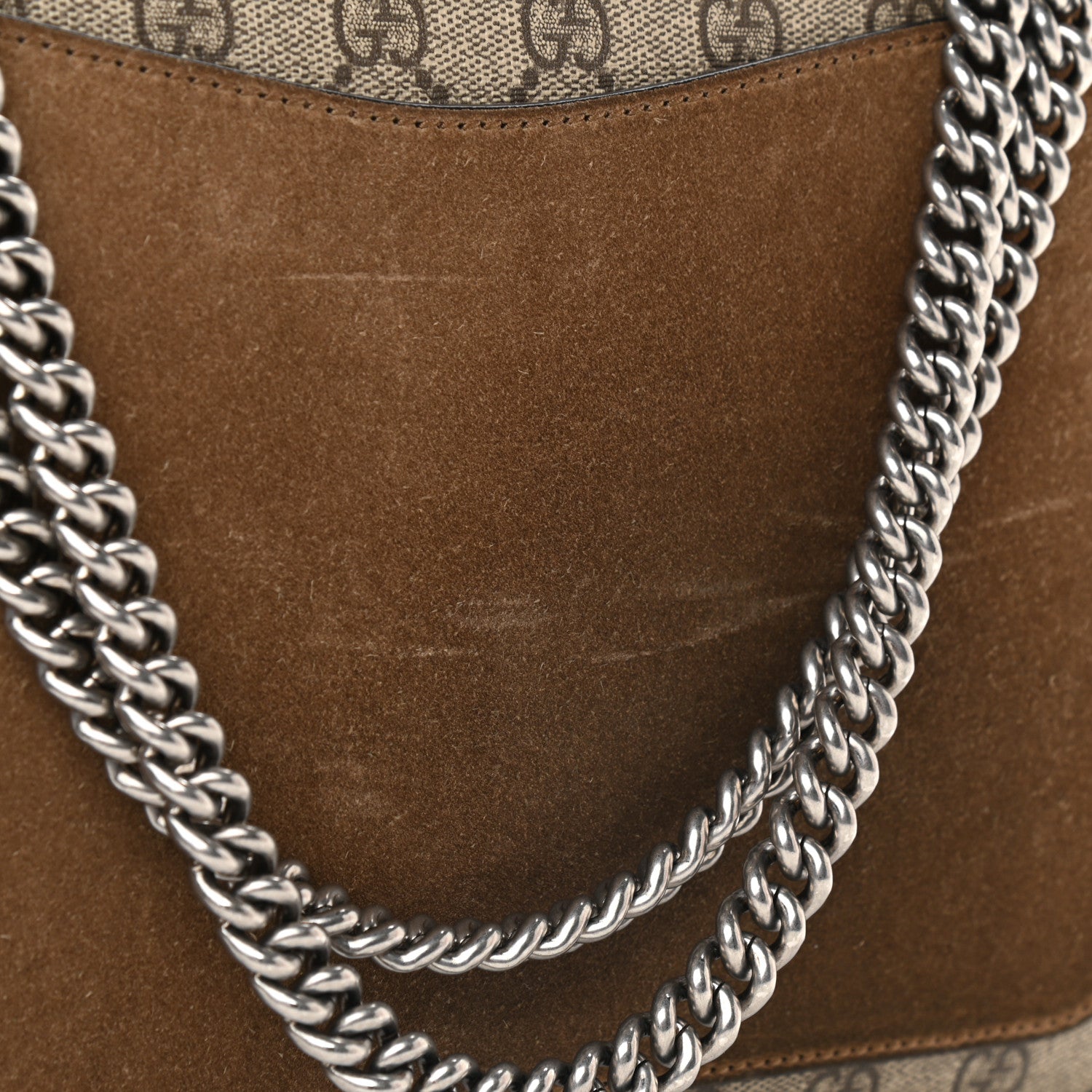 Gucci GG Supreme Monogram Medium Dionysus Shoulder Bag Taupe 10 of 10