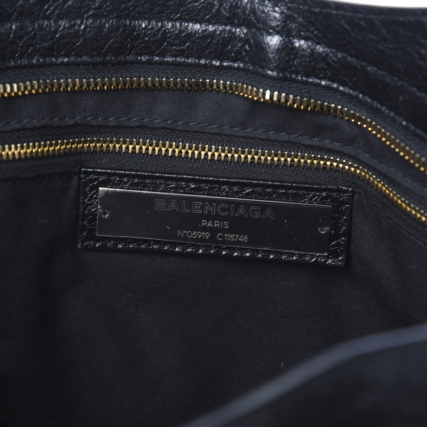Agneau Classic Gold Hardware City Black