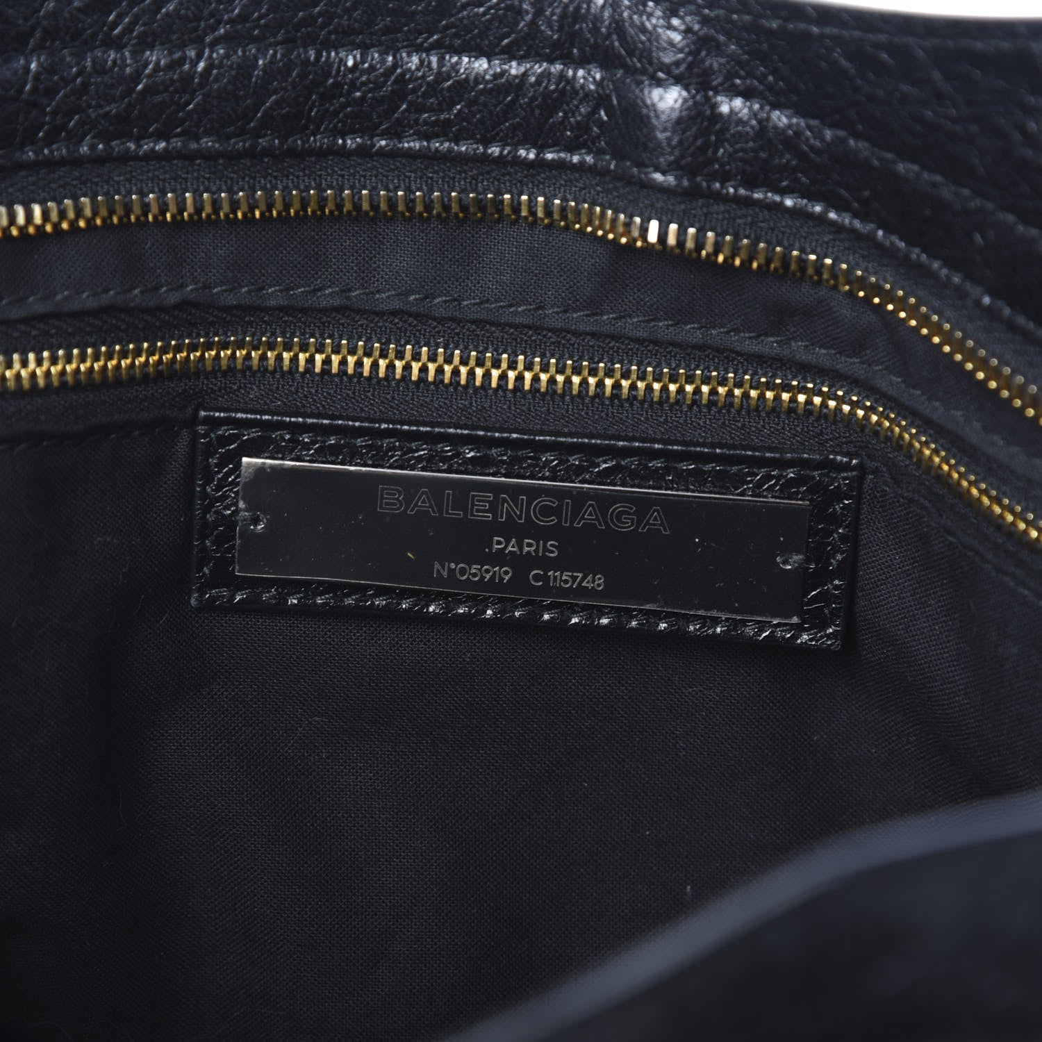 Balenciaga Agneau Classic Gold Hardware City Black 5 of 9