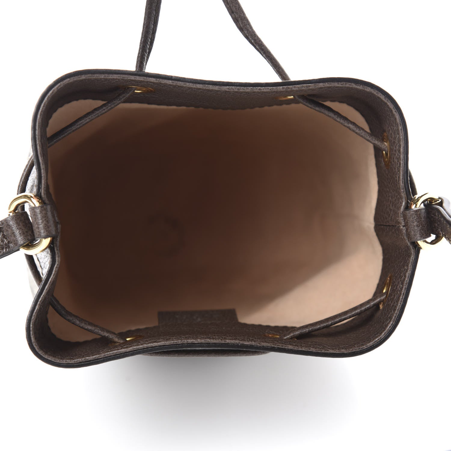 Gucci GG Supreme Monogram Web Mini Ophidia Bucket Bag Brown 5 of 11