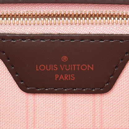 Louis Vuitton Damier Ebene Neo Neverfull MM Rose Ballerine 7 of 16