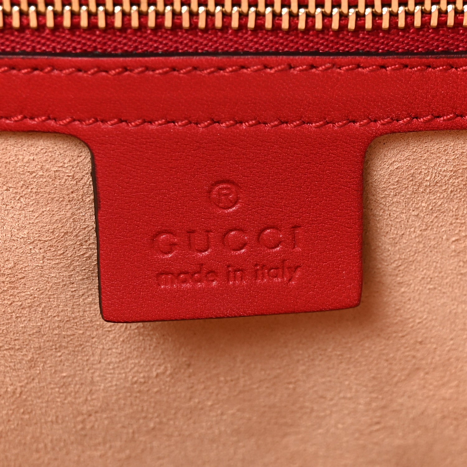 Gucci GG Supreme Monogram Calfskin Medium Padlock Shoulder Bag Beige Hibiscus Red New Rosette 6 of 10