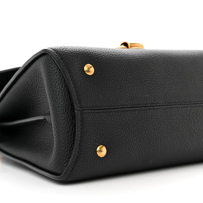Salvatore Ferragamo Calfskin Small Margot Top Handle Satchel Black 9 of 10