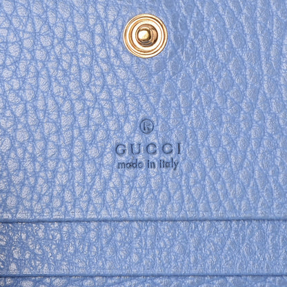 Gucci Dollar Calfskin GG Marmont Card Case Clear Sky Blue 6 of 8