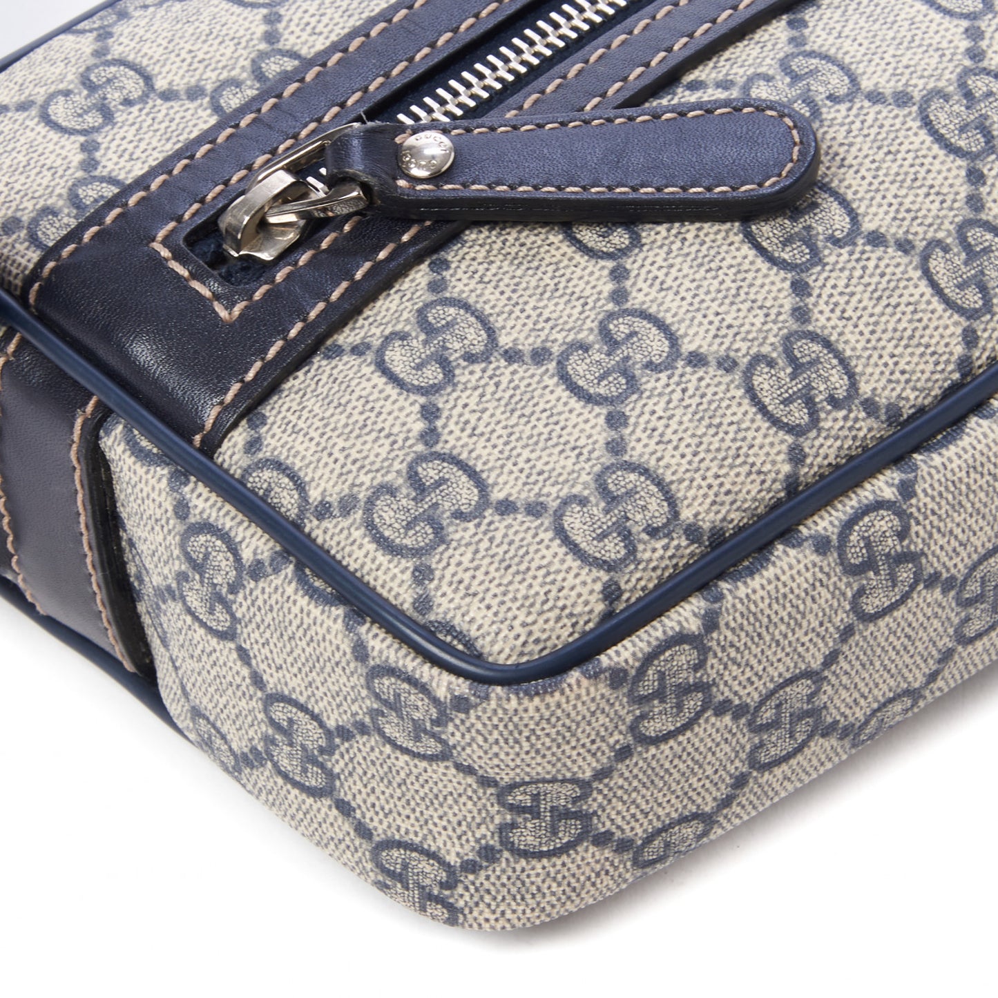 GG Plus Monogram Small Shoulder Bag Navy