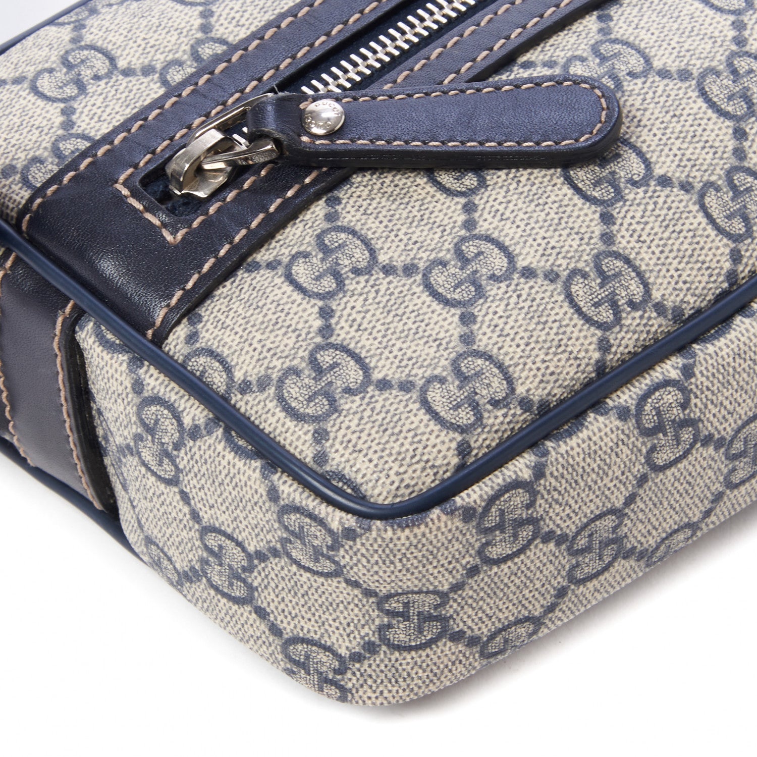 Gucci GG Plus Monogram Small Shoulder Bag Navy 5 of 8