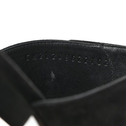 Hermes Suede Goatskin Avenue Sandals 39 Black 7 of 9