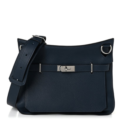 Hermes Taurillon Clemence Jypsiere 34 Bleu de Prusse 1 of 11