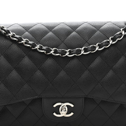 Chanel Caviar Quilted Jumbo Double Flap Black 8 of 10