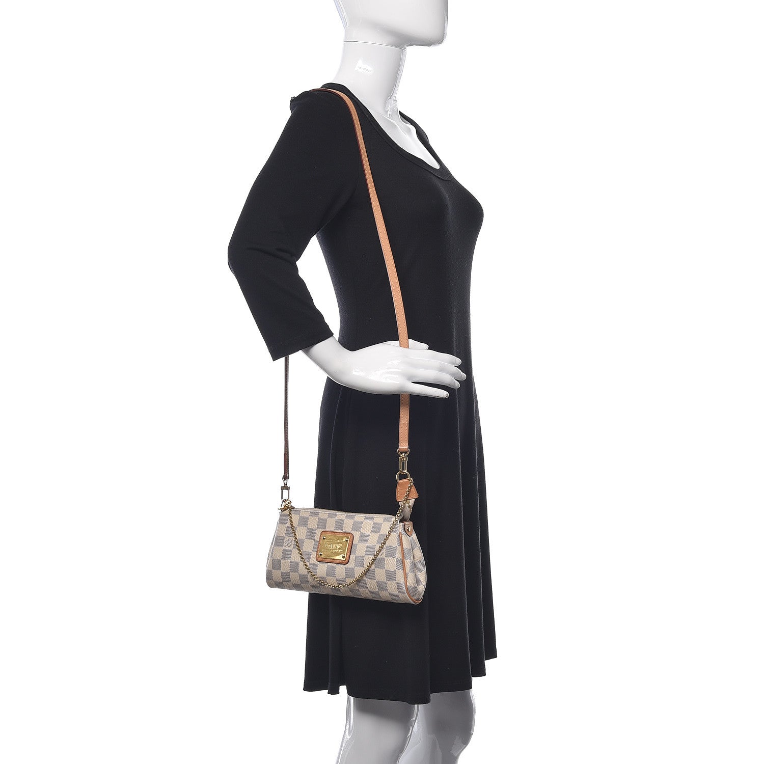 Louis Vuitton Damier Azur Eva Clutch 2 of 15