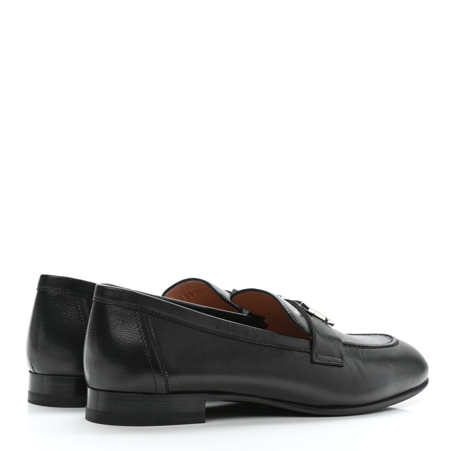 Goatskin Womens Paris Loafers 36.5 Black