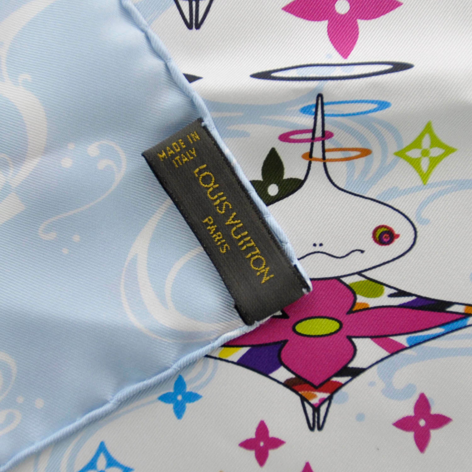 Louis Vuitton Murakami Mushroom Head Silk Scarf 4 of 5