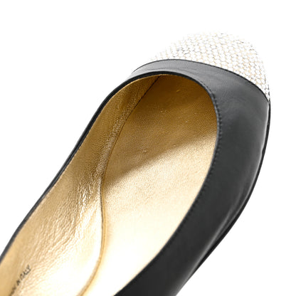 Jimmy Choo Suede Crystal Weber Flats 39 Black 15 of 16