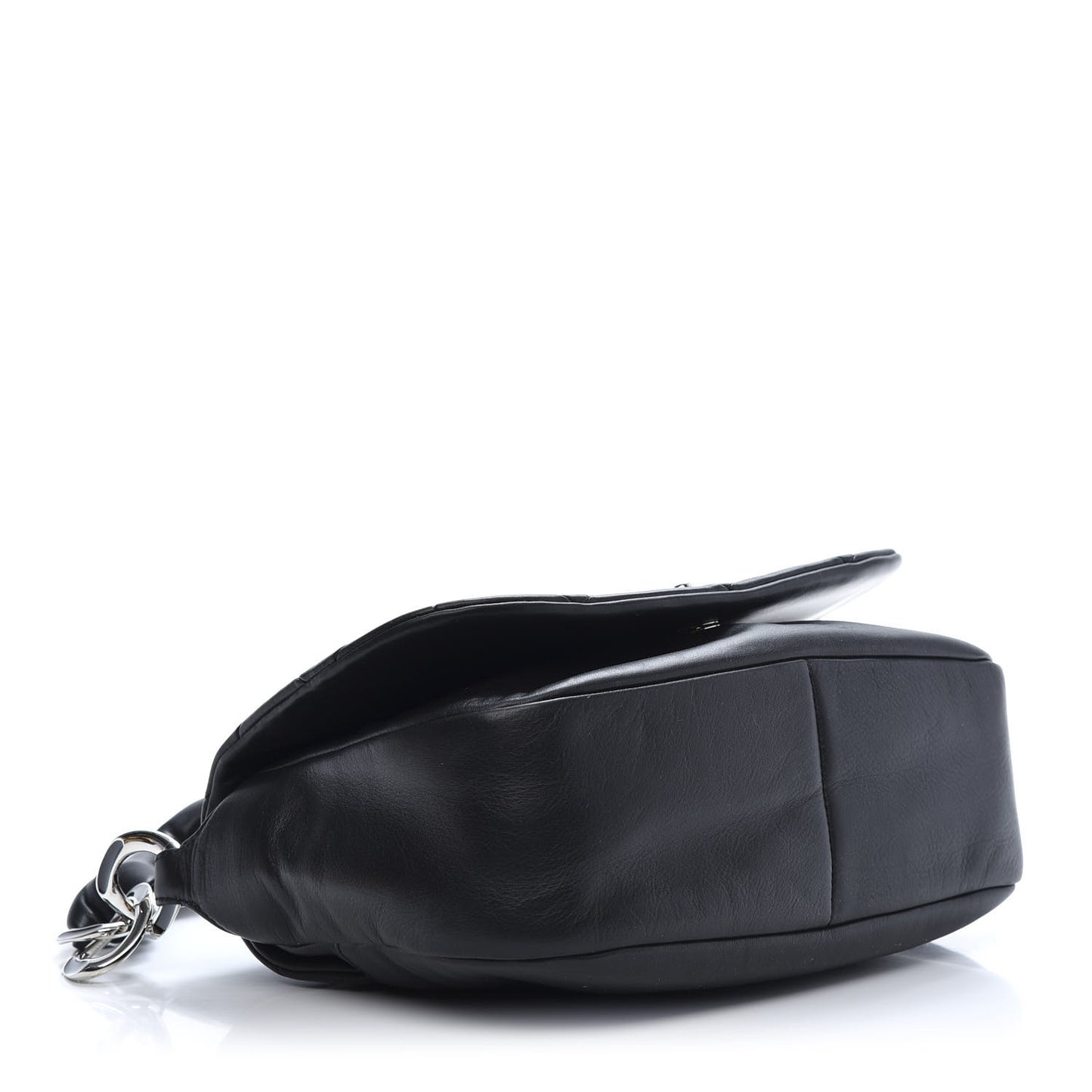 Lambskin Quilted Flap Bag Black