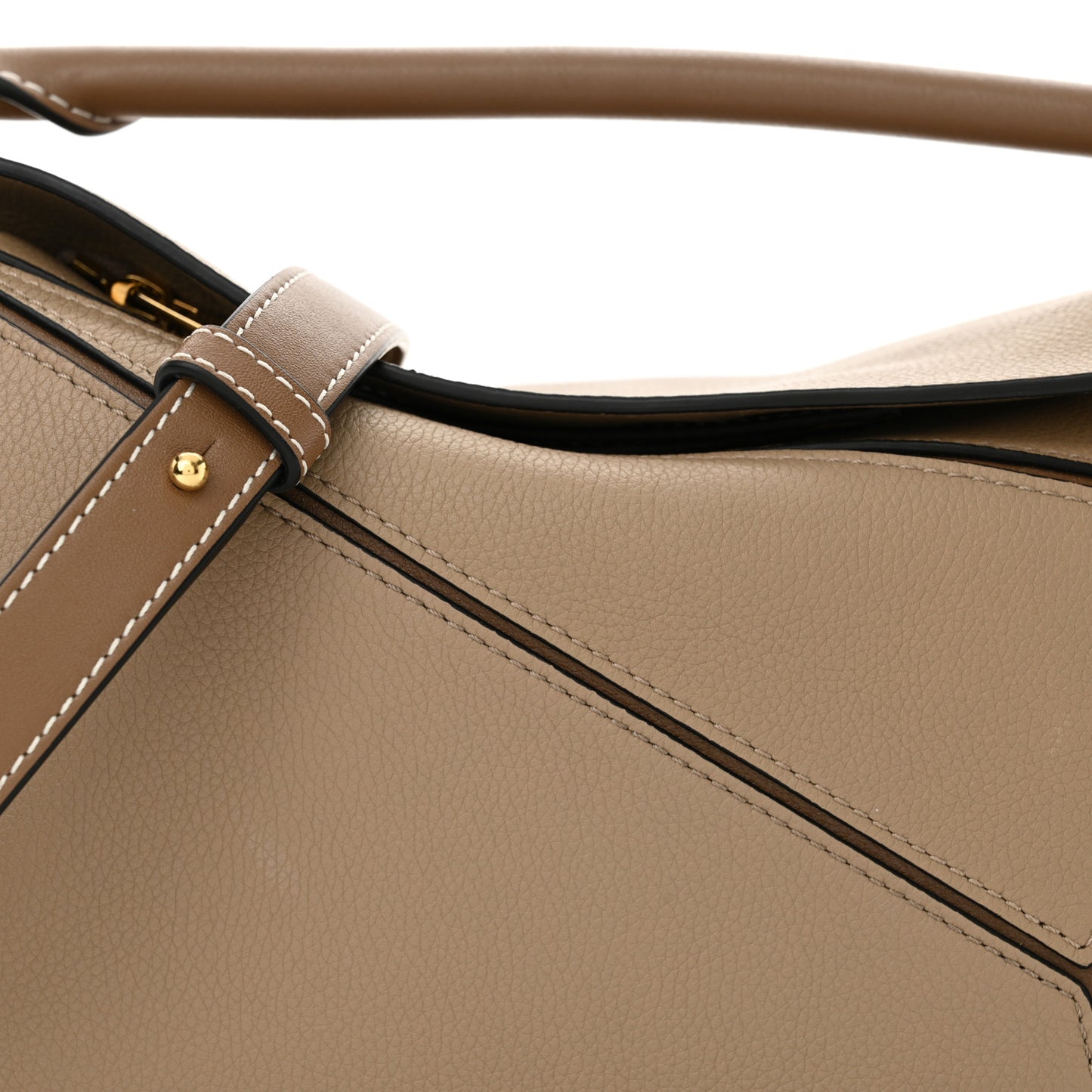Grained Calfskin Small Puzzle Bag Sand Mink
