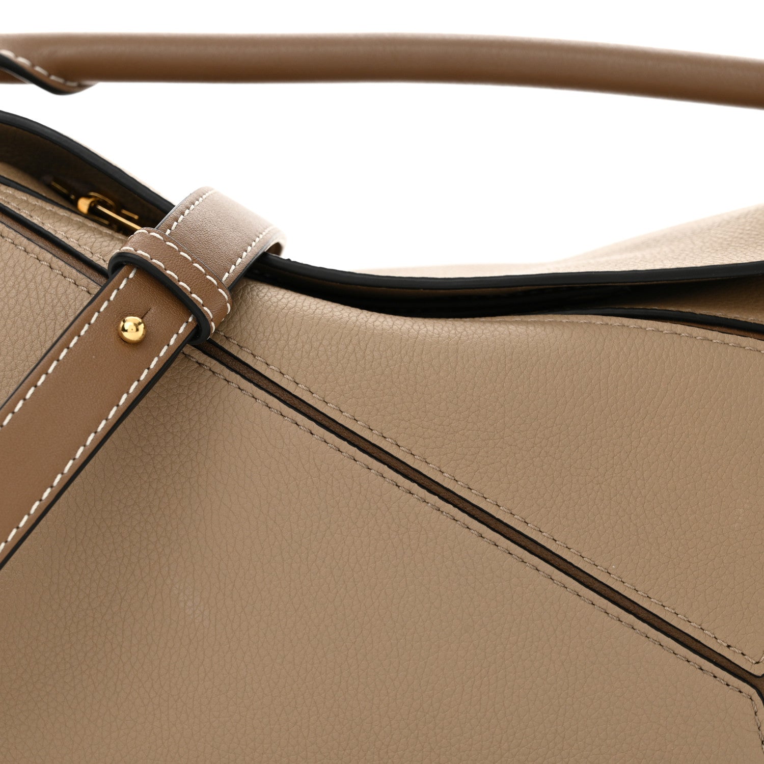 Loewe Grained Calfskin Small Puzzle Bag Sand Mink 8 of 10