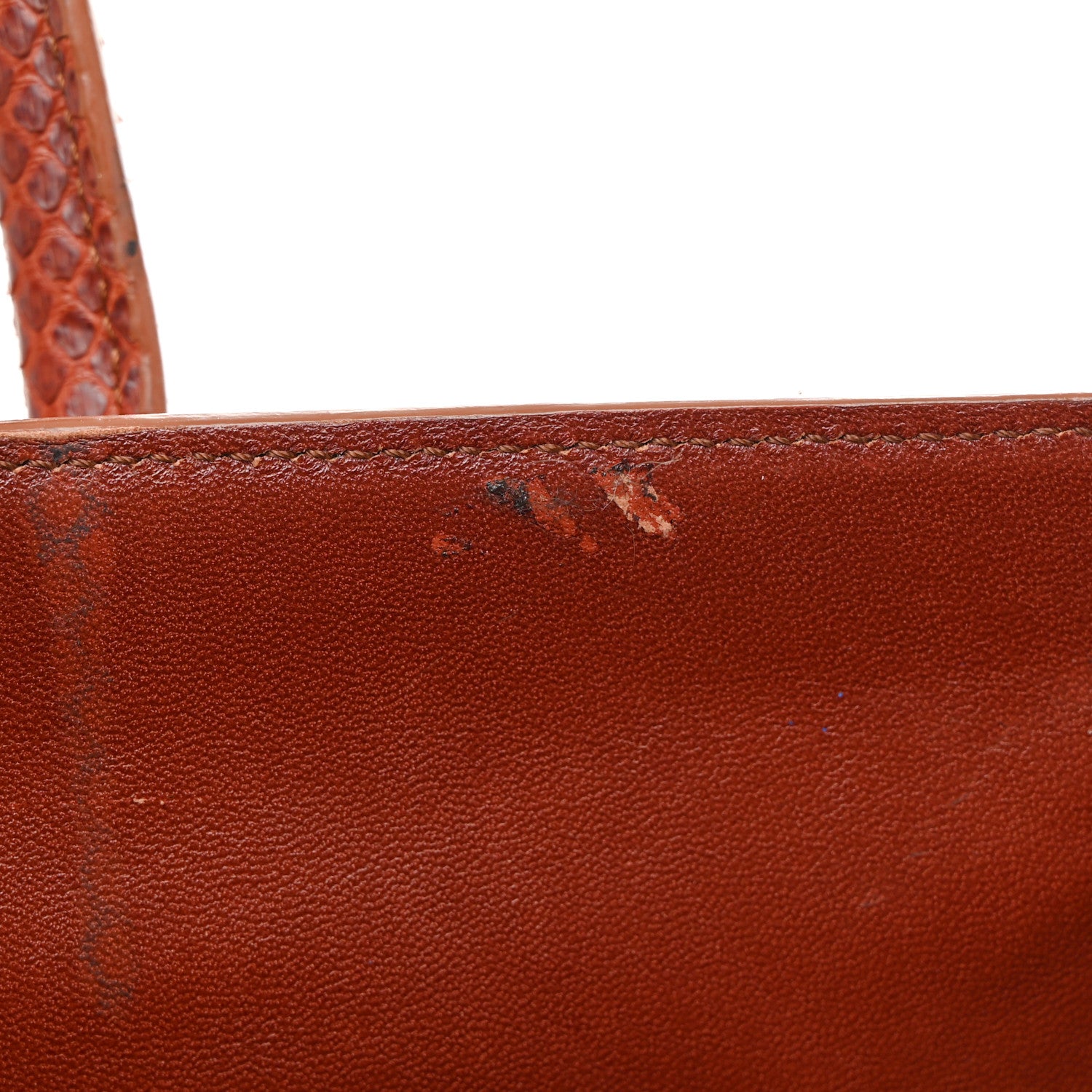 Celine Snakeskin Medium Phantom Luggage Chestnut 12 of 13