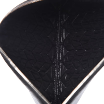 Chanel Caviar Chevron Quilted Medium Cosmetic Case Black 5 of 11