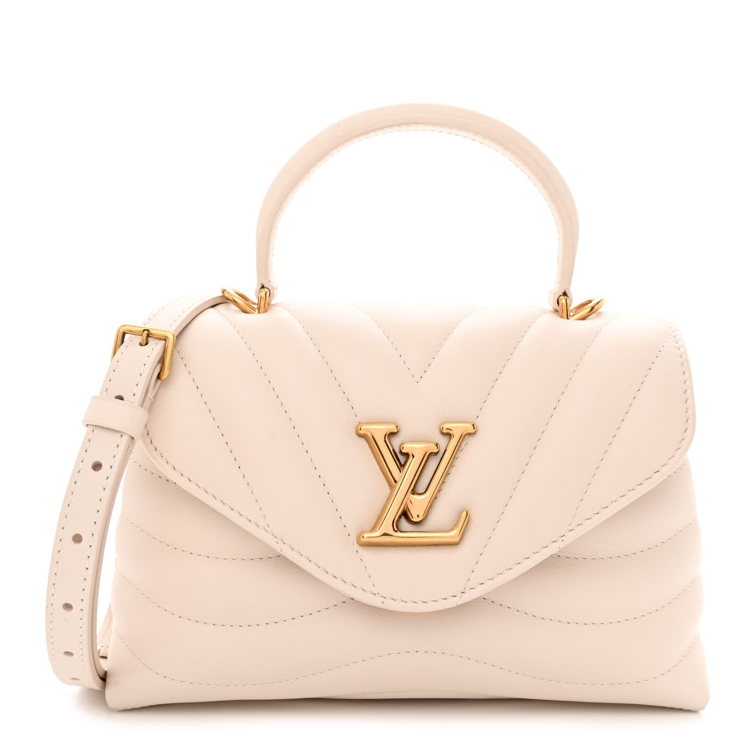 Louis Vuitton Calfskin Hold Me New Wave Ivory 1 of 9