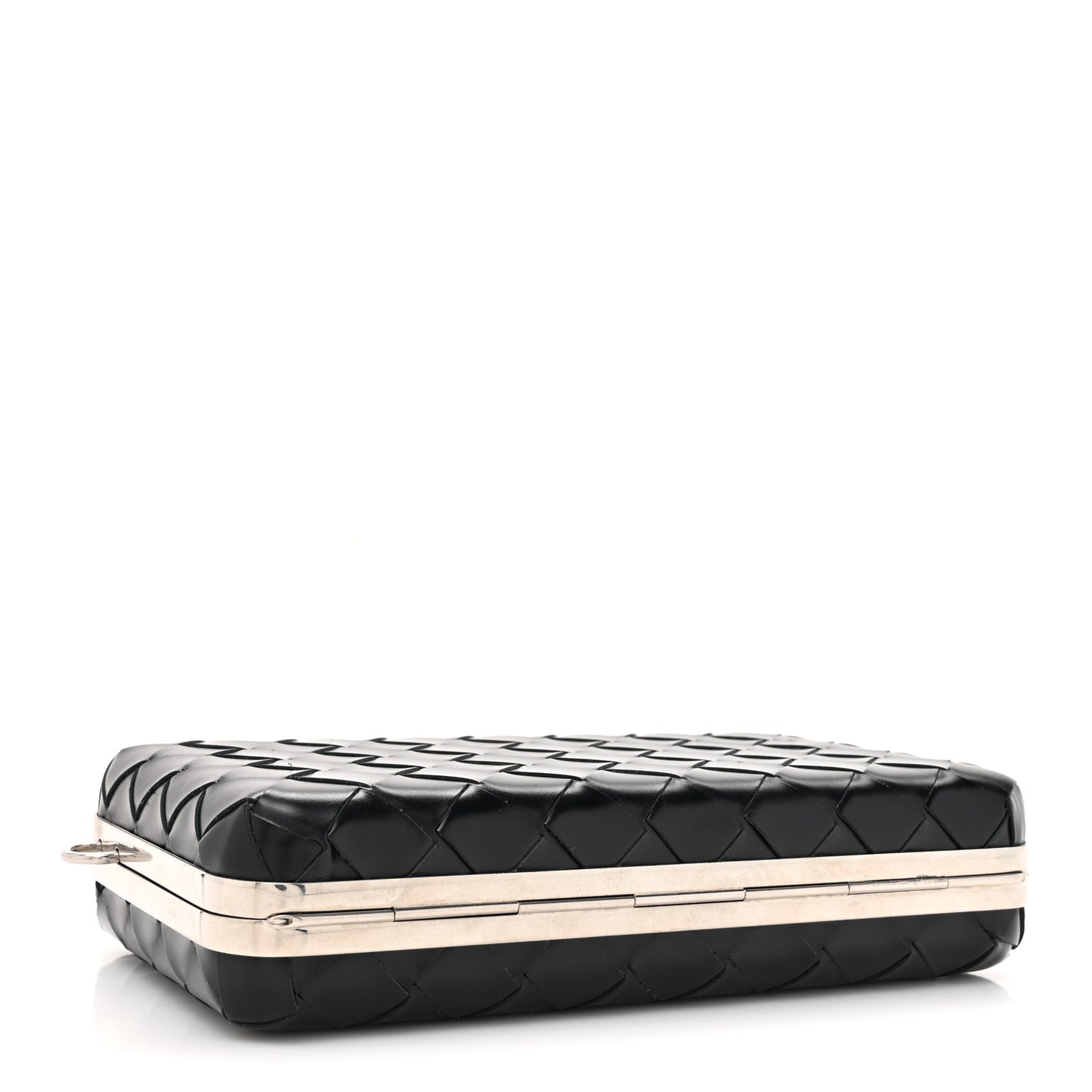 Spazzolato Intrecciato Mens Crossbody Messenger Case Black