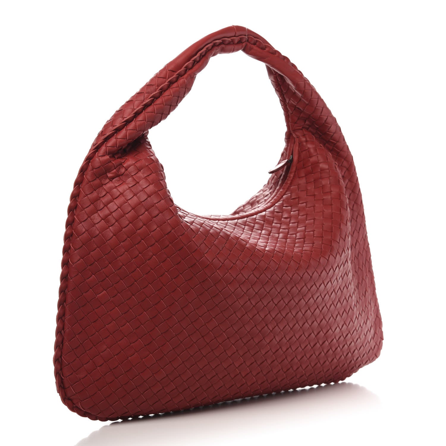 Bottega Veneta Nappa Intrecciato Large Veneta Hobo Red 3 of 10