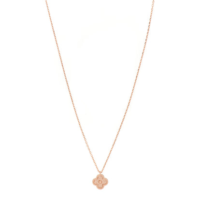 Van Cleef & Arpels 18K Rose Gold Sweet Alhambra Pendant Necklace 1 of 7