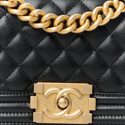 Chanel Caviar Quilted Small Boy Flap Black 8 of 12