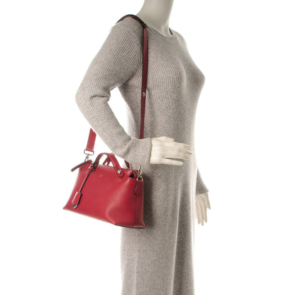 Fendi Vitello Dolce Marmol Medium By The Way Boston Bag Ciliegia 2 of 7