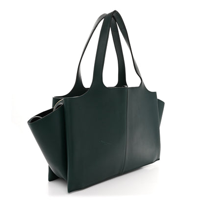 Celine Smooth Calfskin Medium Tri-Fold Bag Bottle Green 3 of 14
