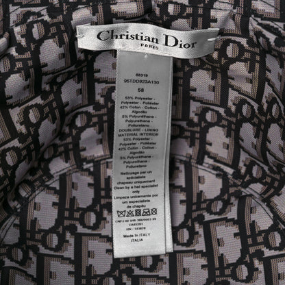 Christian Dior Oblique Reversible Teddy-D Brim Bucket Hat 58 Black 9 of 16