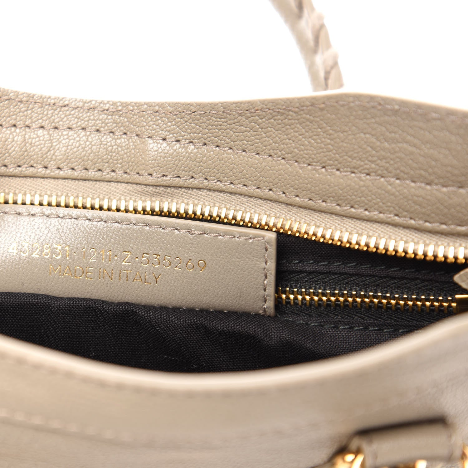 Balenciaga Chevre Gold Metallic Edge Hardware S City Gris Taupe 10 of 13