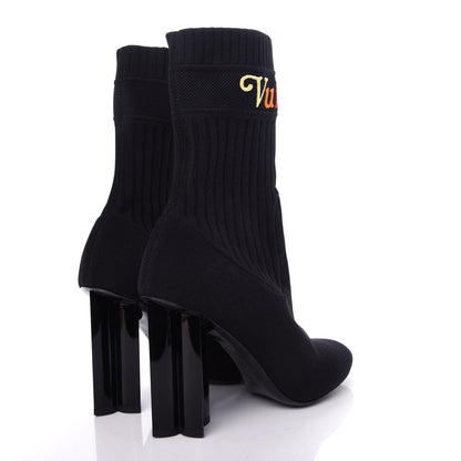 Louis Vuitton Stretch Fabric New Wave Silhouette Ankle Boots 39 Black 4 of 9