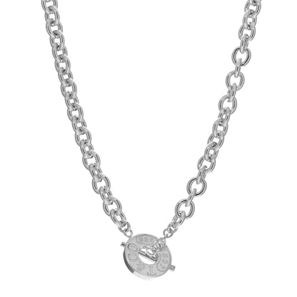 Tiffany Sterling Silver 1837 Toggle Necklace 1 of 8