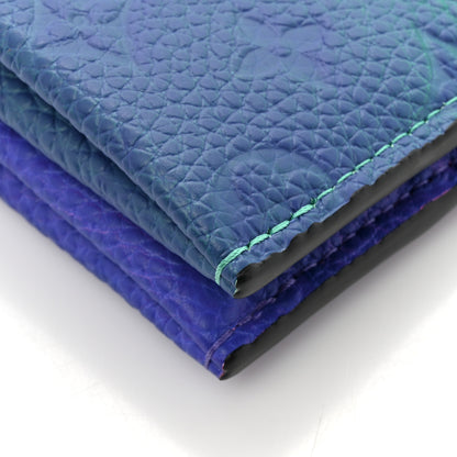 Louis Vuitton Taurillon Illusion Trio Pouch Bleu Rose 13 of 13