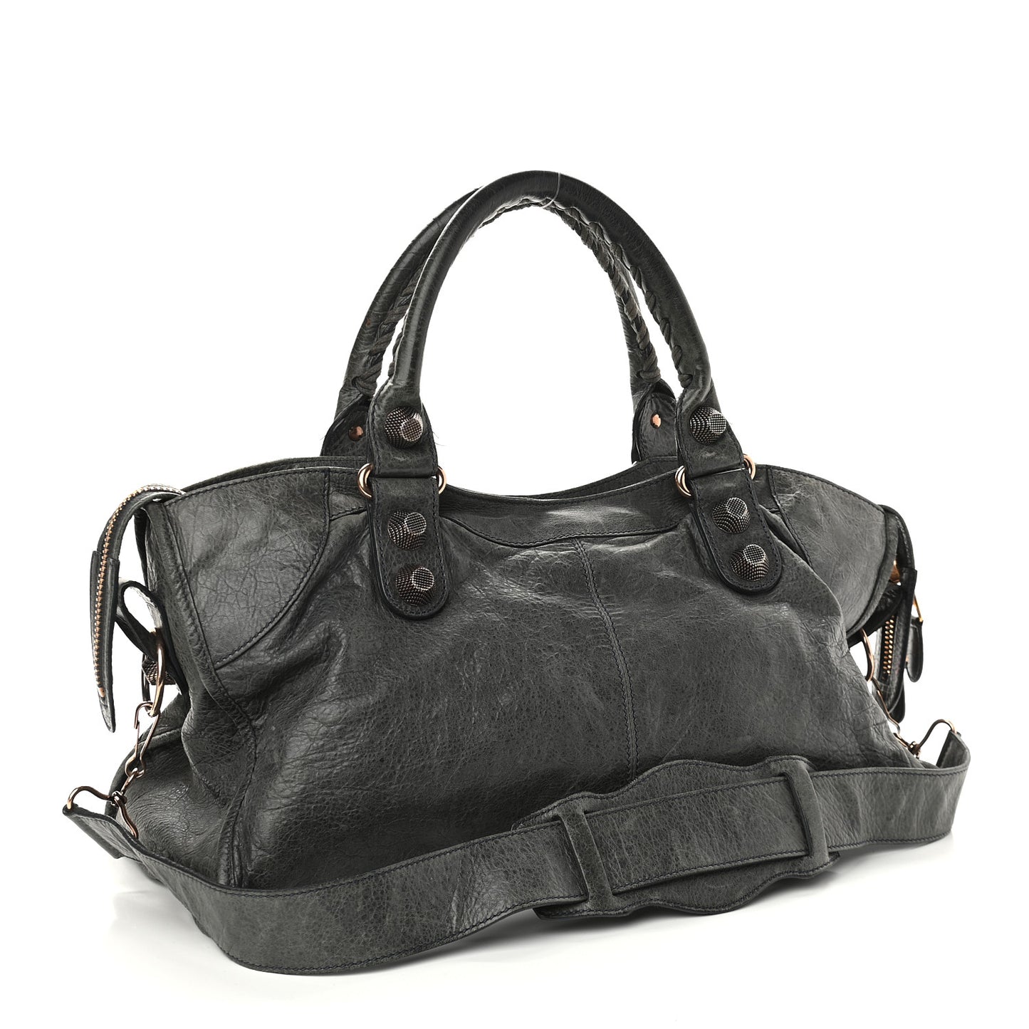 Agneau Giant 21 Rose Gold Hardware Part Time Anthracite