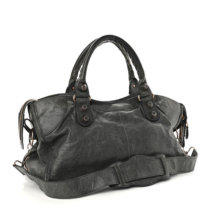Balenciaga Agneau Giant 21 Rose Gold Hardware Part Time Anthracite 2 of 11