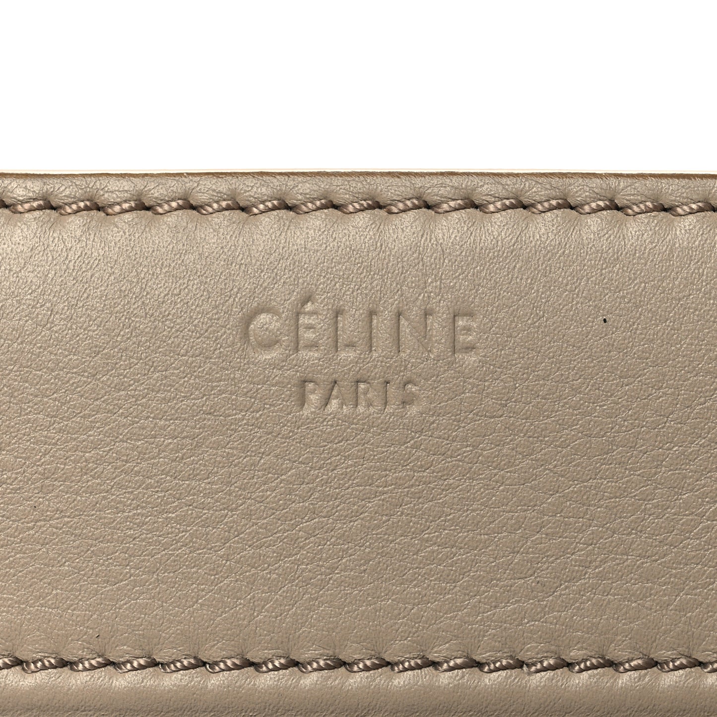 Grained Calfskin Medium Phantom Luggage Beige