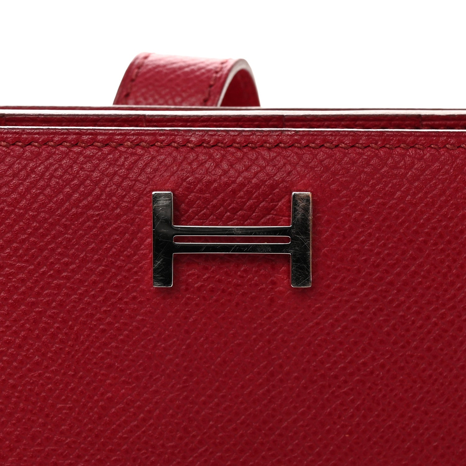 Hermes Epsom Bearn Gusset Wallet Rubis 11 of 11
