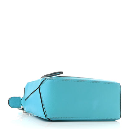 Loewe Calfskin Mini Puzzle Bag Cyan 4 of 9
