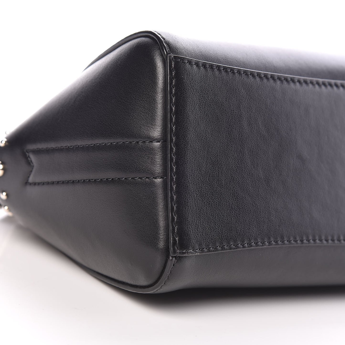 Calfskin Small Studded Antigona Beauty Wristlet Black